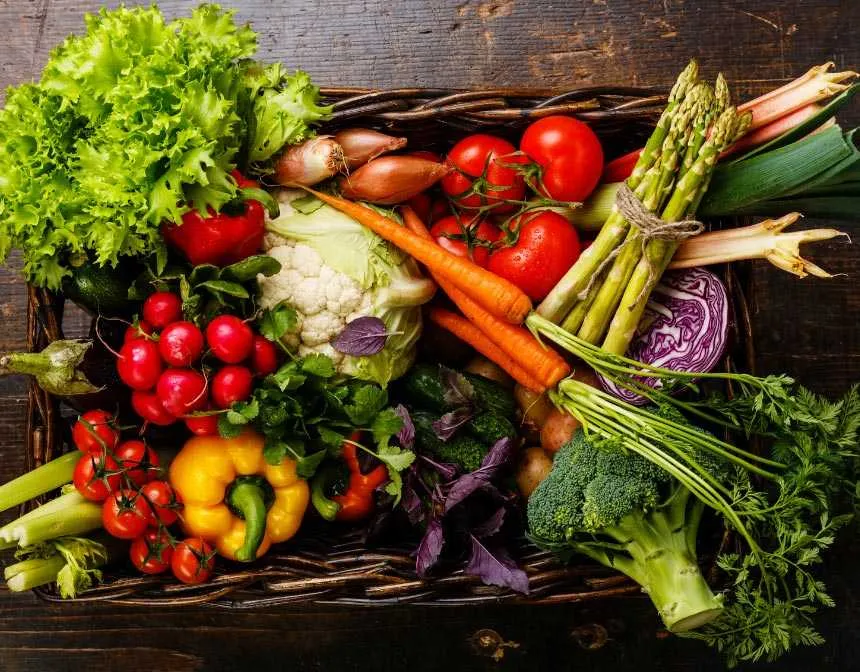 Different types of vegetables