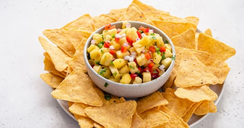 Pineapple Salsa with Nachos