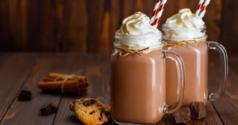 Vegan Chocolate Milkshake in Jar