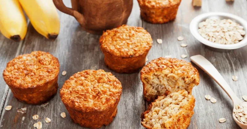Banana Oatmeal Muffins