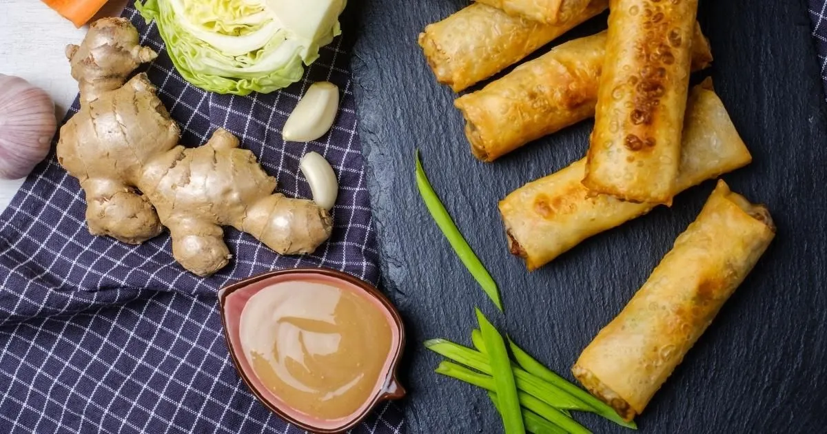 Homemade Chinese egg roll recipe