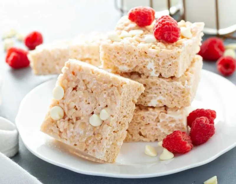 ahududu ile rice crispy treat