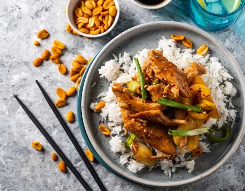 Kung Pao Chicken with Rice