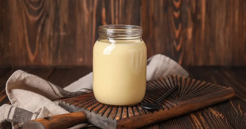 A Glass Jar of Condensed Milk