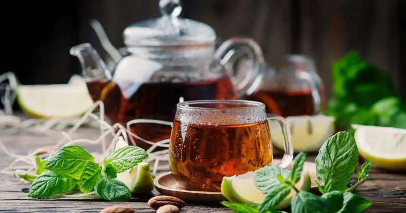 Black Tea and Teapot
