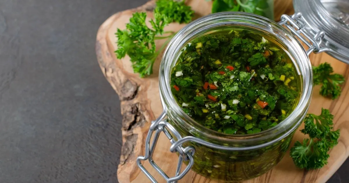 Chimichurri Sauce in a Jar