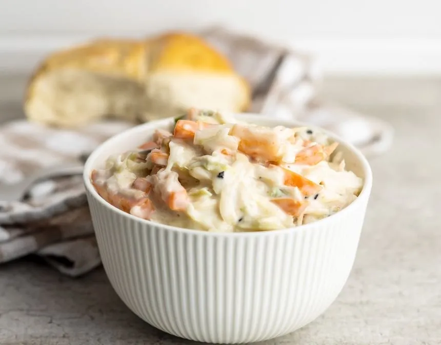 Coleslaw in the Bowl