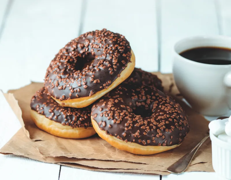 Donuts with Coffee