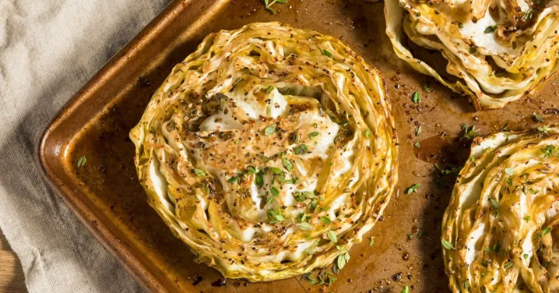 Oven Roasted Cabbage Steaks