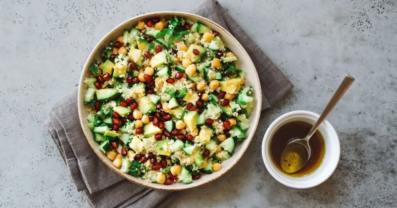 Quinoa Salad with Vinegar