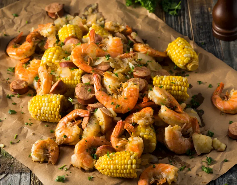Shrimp Boil with Sweet Corn