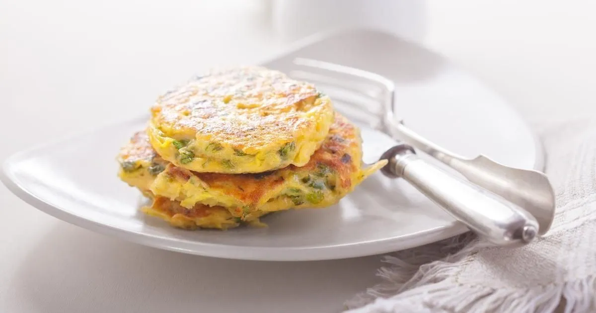Zucchini Fritters on a plate