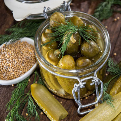 pickled gherkins