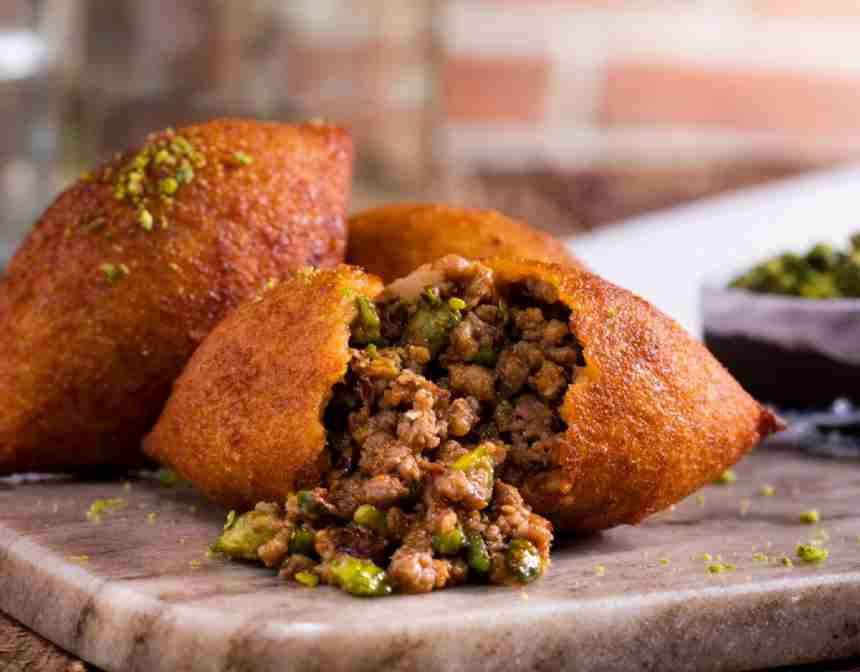 Kibbeh Stuffed Meatballs