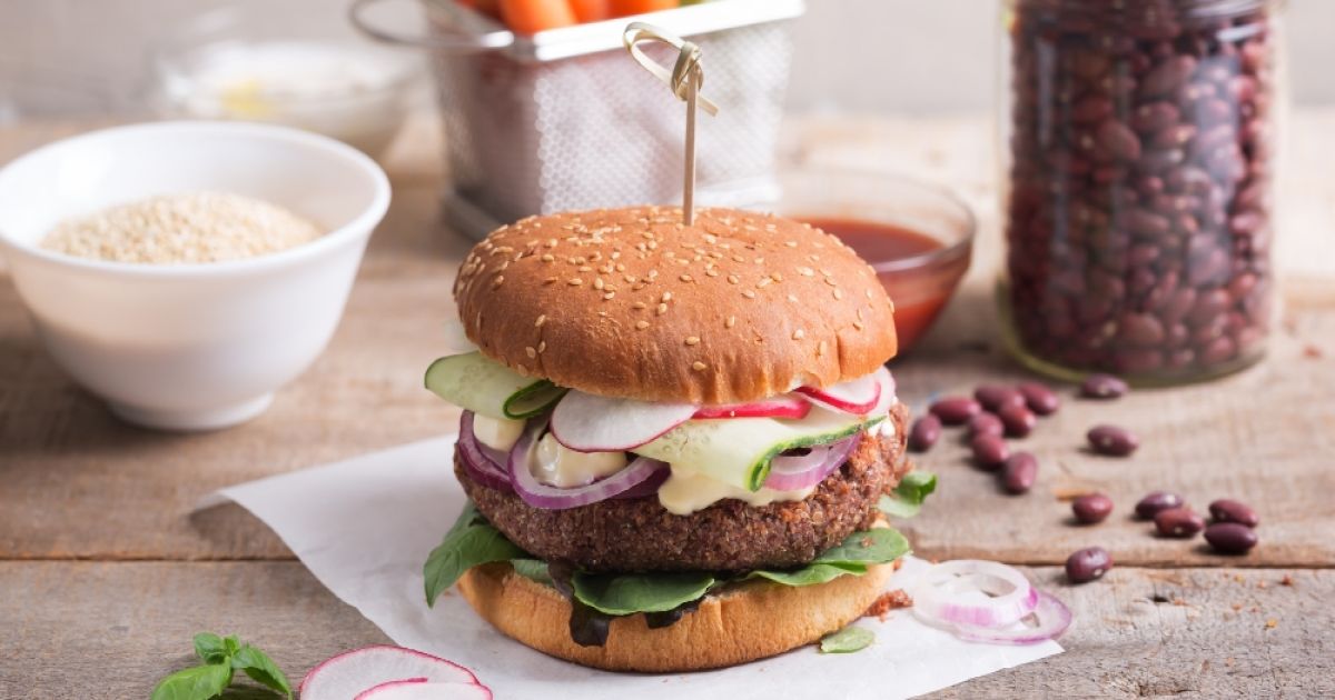 Black Bean & Quinoa Veggie Burger