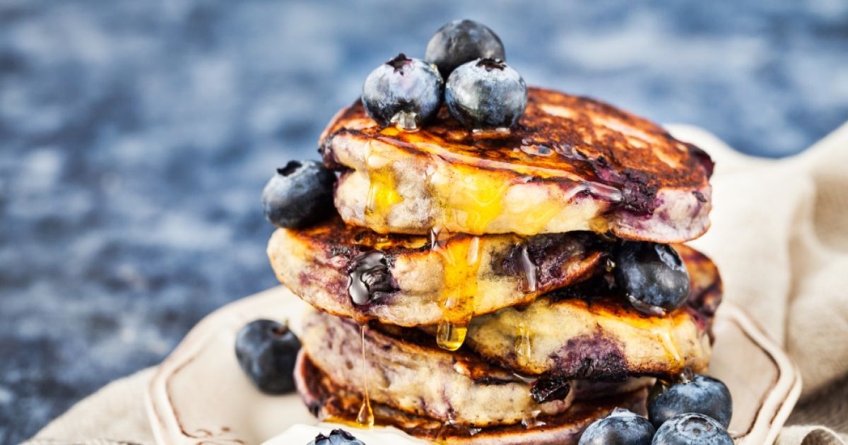 Blueberry Lemon Ricotta Pancakes