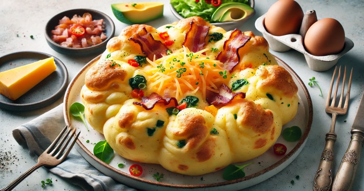 Fluffy Cloud Bread Omelet
