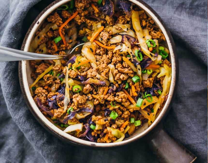 White Cabbage with Ground Beef