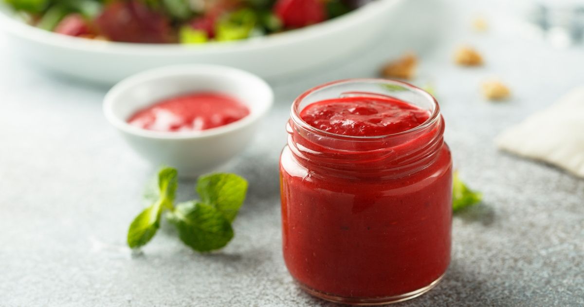 Homemade Strawberry Vinaigrette Salad Dressing