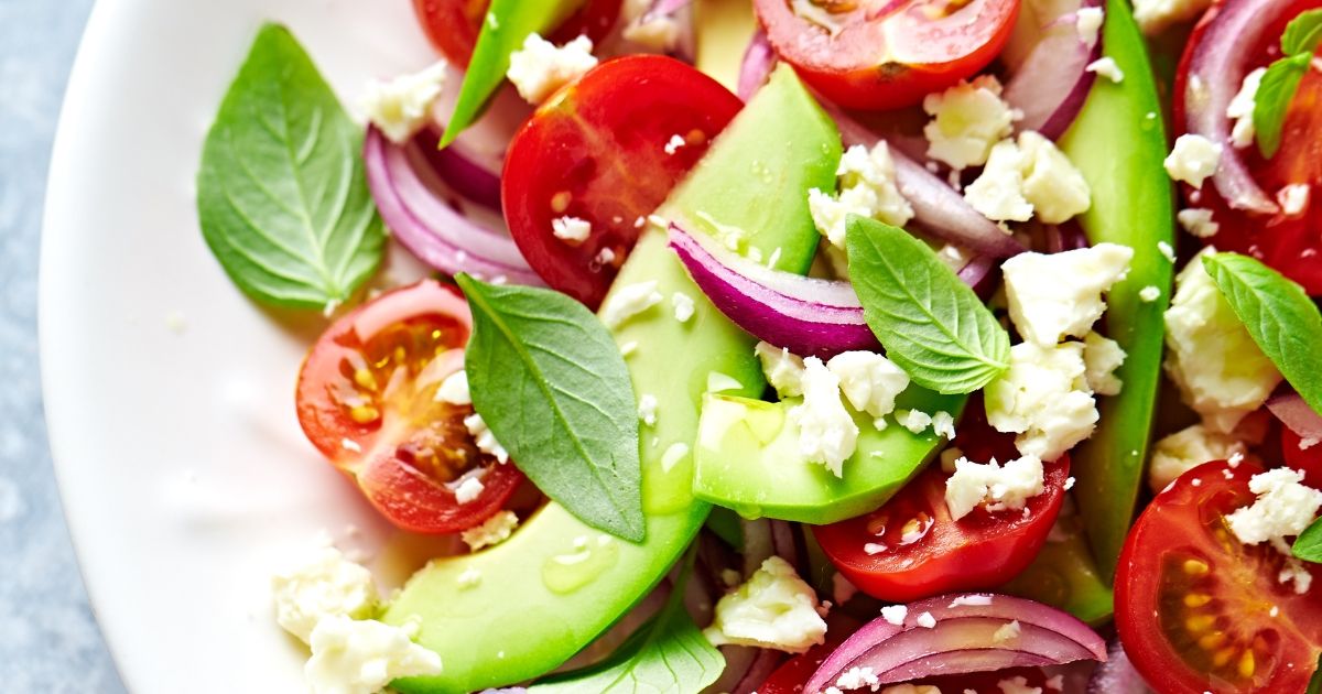 Purslane Salad with Cherries and Feta