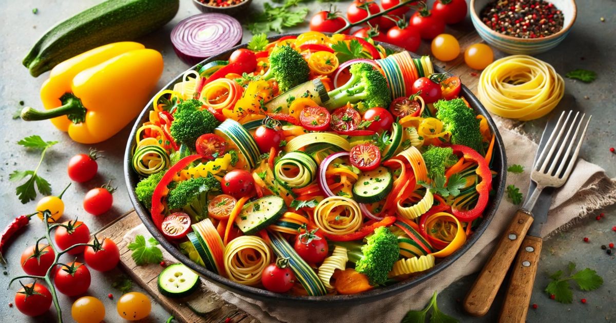 Rainbow Veggie Pasta