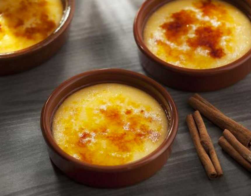 Traditional Spanish Dessert Crema Catalana