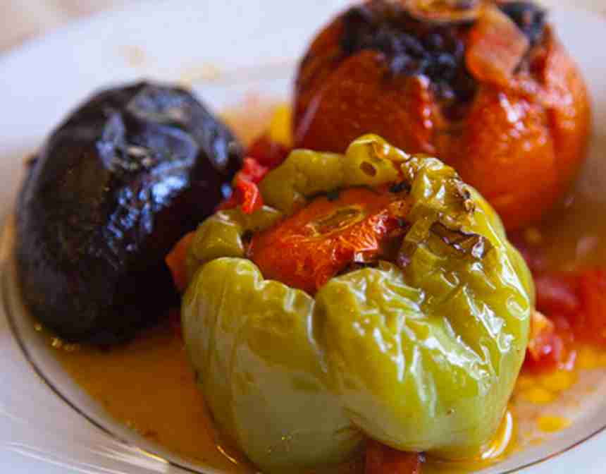 Stuffed Vegetables with Olive Oil