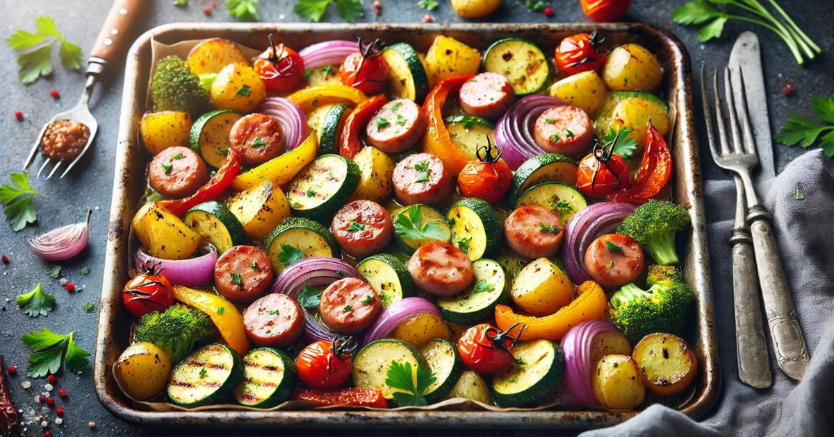 Sheet Pan Sausage and Veggies