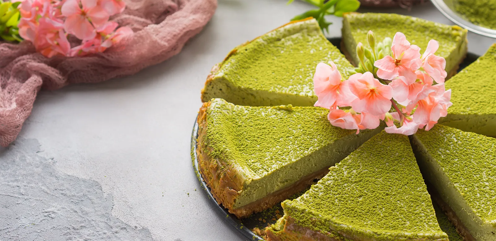 Matcha Basque Cheesecake
